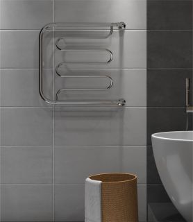 Полотенцесушитель водяной Indigo Фокстрот Liana FLW60-50P с полкой 60x50 см хром